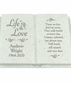 Personalised Life & Love Memorial Book