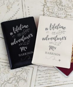 Personalised Lifetime of Adventures Couples Passports
