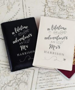 Personalised Lifetime of Adventures Couples Passports