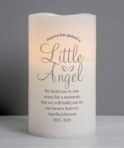 Personalised Little Angel LED Candle