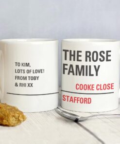 Personalised London Street Sign Mug