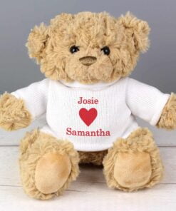 Personalised Love Heart Teddy Bear