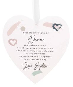 Personalised Love Large Wooden Heart