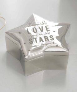 Personalised Love You To The Stars Star Trinket Box