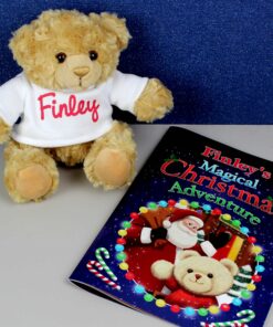 Personalised Magical Christmas Adventure Story Book and Personalised Teddy Bear