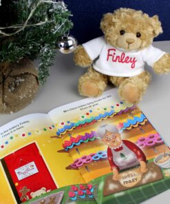 Personalised Magical Christmas Adventure Story Book and Personalised Teddy Bear
