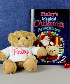 Personalised Magical Christmas Adventure Story Book and Personalised Teddy Bear