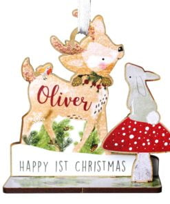 Personalised Make Your Own Festive Fawn 3D Decoration Kit