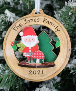 Personalised Make Your Own Toadstool Santa 3D Decoration Kit