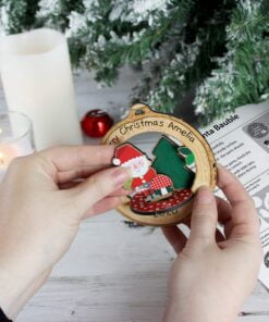 Personalised Make Your Own Toadstool Santa 3D Decoration Kit