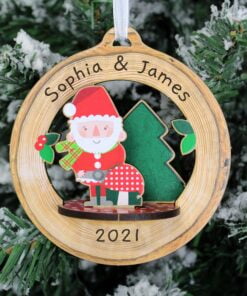 Personalised Make Your Own Toadstool Santa 3D Decoration Kit