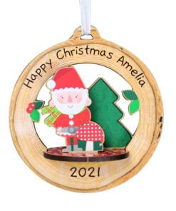 Personalised Make Your Own Toadstool Santa 3D Decoration Kit