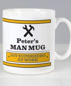Personalised Man At Work Mug