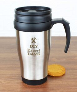 Personalised Man At Work Travel Mug