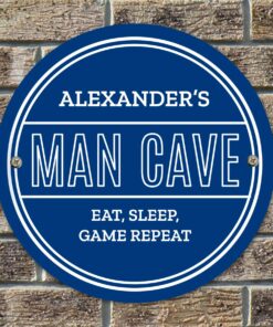 Personalised Man Cave Heritage Plaque