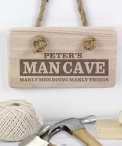 Personalised Man Cave Wooden Sign