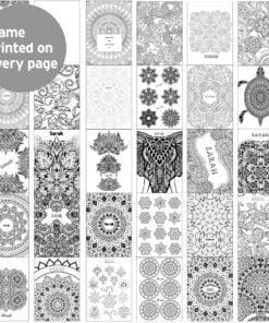 Personalised Mandala Colouring Book