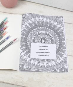 Personalised Mandala Colouring Book
