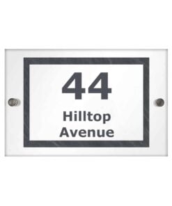 Personalised Marble Acrylic House Sign