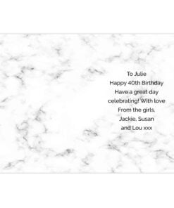 Personalised Marble and Rose Gold Birthday Card