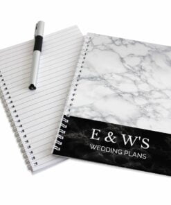 Personalised Marble Effect A5 Notebook