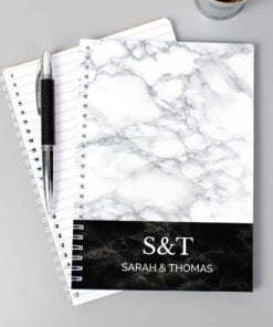 Personalised Marble Effect A5 Notebook