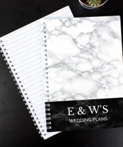 Personalised Marble Effect A5 Notebook