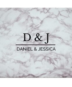 Personalised Marble Effect Glass Chopping Board/Worktop Saver