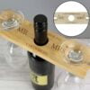 Personalised Married Couple Wine Glass & Bottle Butler