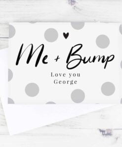 Personalised Me & Bump Card
