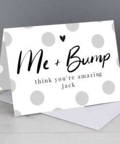 Personalised Me & Bump Card