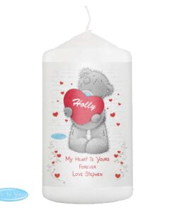 Personalised Me to You Big Heart Pillar Candle