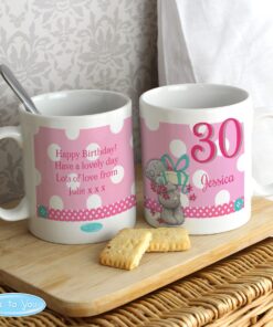 Personalised Me To You Birthday Big Age Female Mug