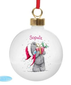 Personalised Me To You Christmas Bauble