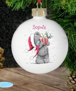 Personalised Me To You Christmas Bauble
