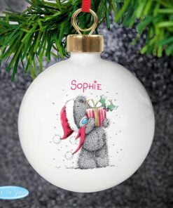 Personalised Me To You Christmas Bauble