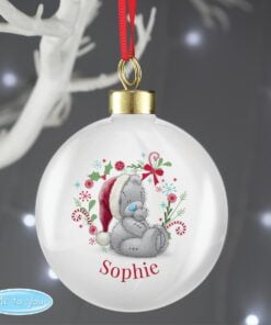 Personalised Me To You Christmas Bauble