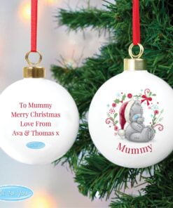 Personalised Me To You Christmas Bauble