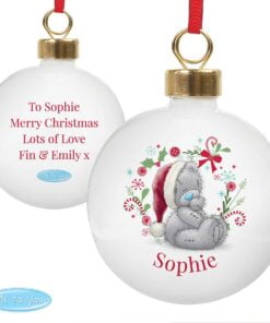 Personalised Me To You Christmas Bauble