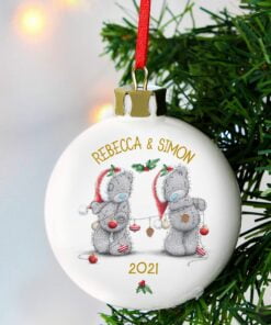 Personalised Me to You Christmas Couple’s Bauble
