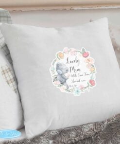 Personalised Me to You Floral Cream Cushion Cover