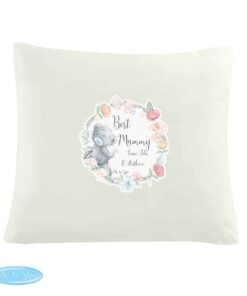Personalised Me to You Floral Cream Cushion Cover
