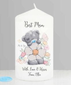 Personalised Me to You Floral Pillar Candle