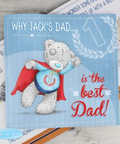 Personalised Me to You For Him Super Hero Poem Book