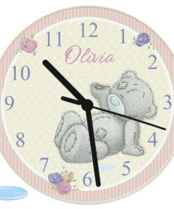 Personalised Me To You Glass Clock