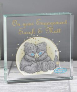 Personalised Me To You Gold Stars Large Crystal Token