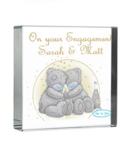 Personalised Me To You Gold Stars Large Crystal Token