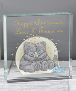 Personalised Me To You Gold Stars Large Crystal Token