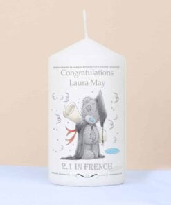 Personalised Me to You Graduation Pillar Candle