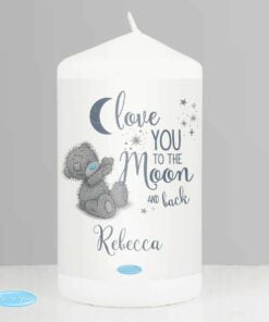 Personalised Me to You ‘Love You to the Moon and Back’ Pillar Candle